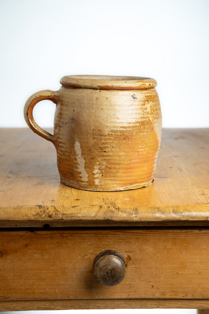 Antique French Confit Pot from the Charente Region
