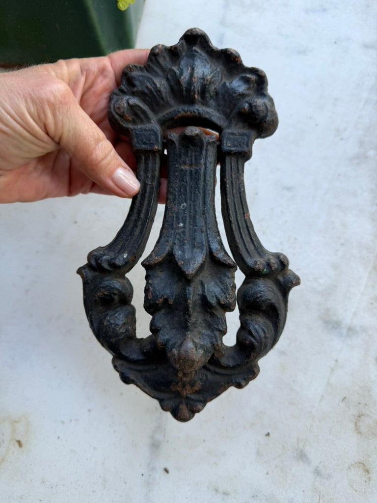 Antique English Cast Iron Door Knocker