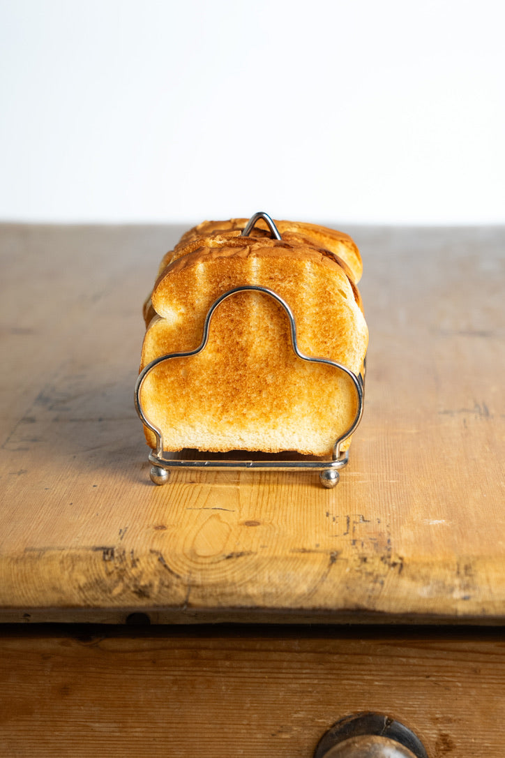 Vintage English Silver-Plated Art Deco Toast Rack