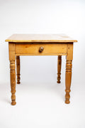Antique English Pine Work Table with Drawer