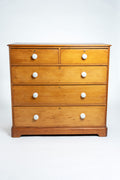 English Pine Drawers Original Ceramic Knobs