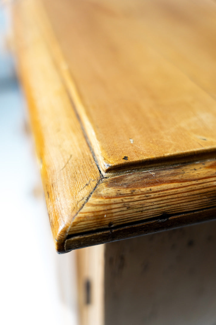 Antique English Pine Cabinet Chest