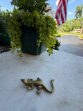 Vintage Solid Brass Alligator