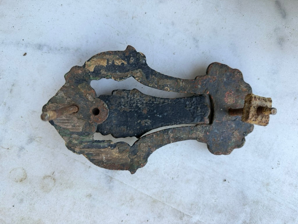 Antique English Cast Iron Door Knocker
