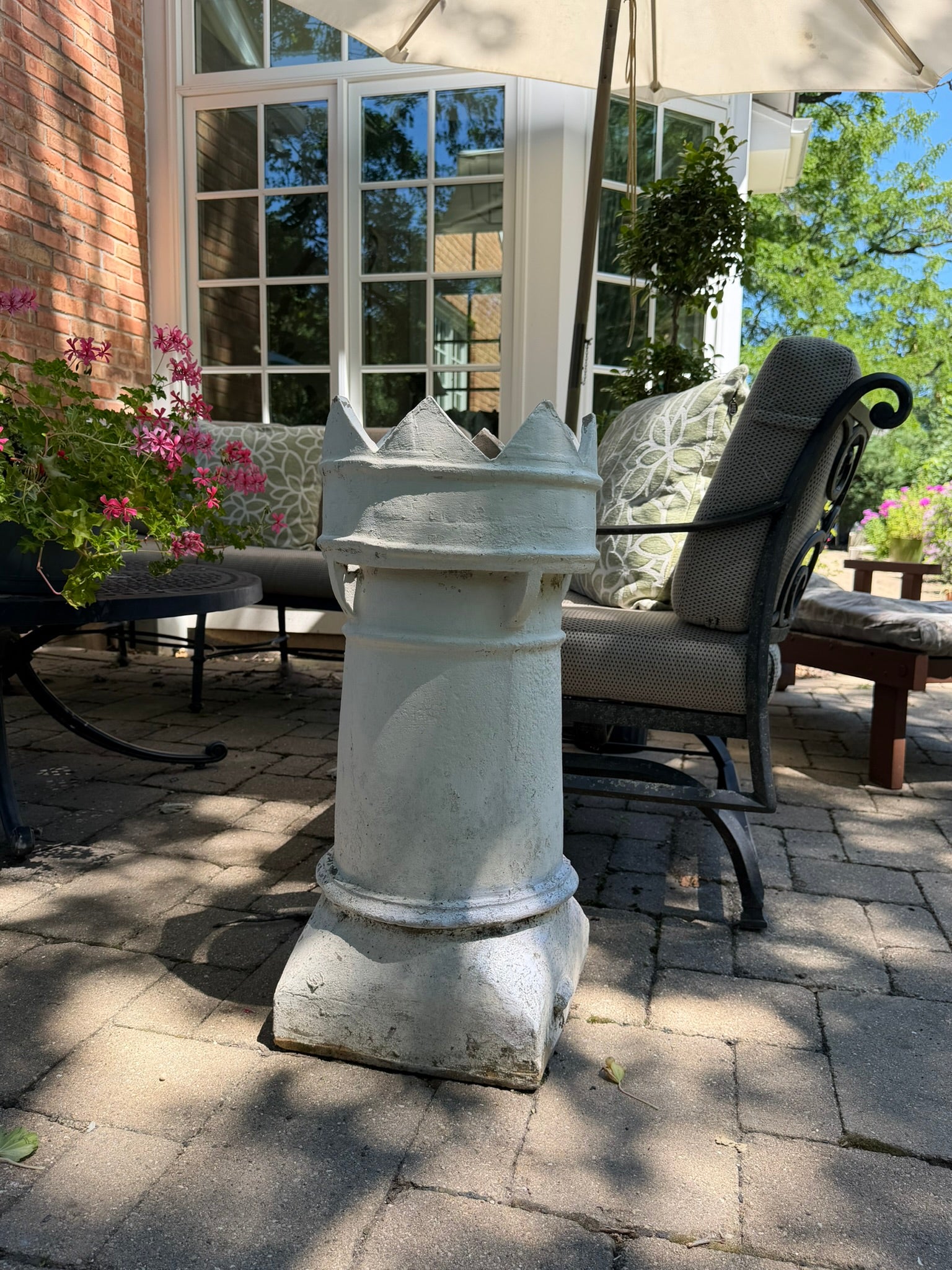Vintage English Crown Chimney Pot