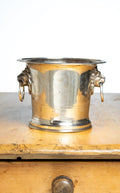 Vintage Champagne Bucket with Lion Head Ring Handles