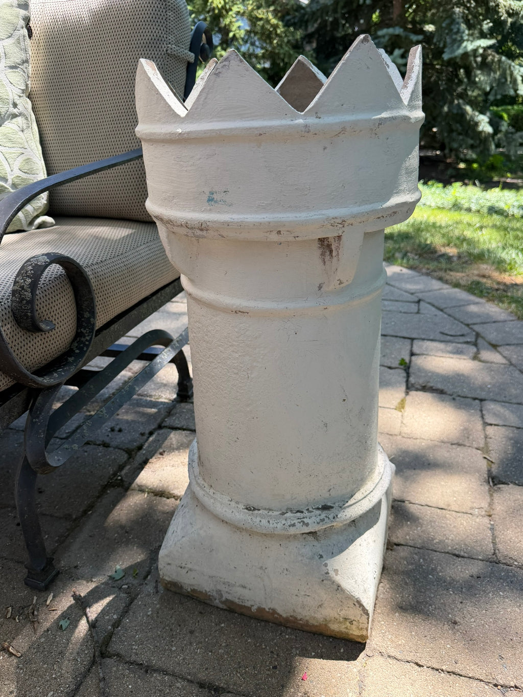 Vintage English Crown Chimney Pot