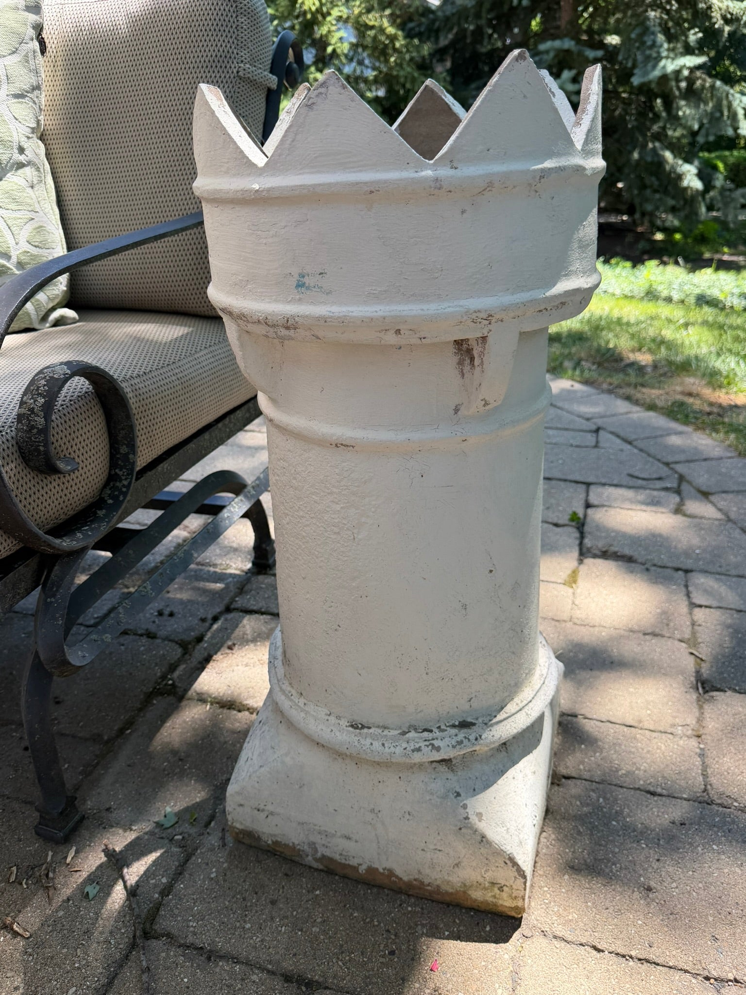 Vintage English Crown Chimney Pot