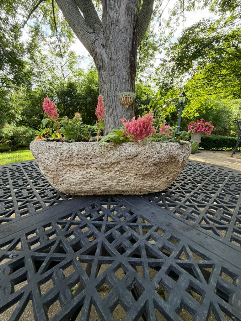Antique Stone Garden Planter