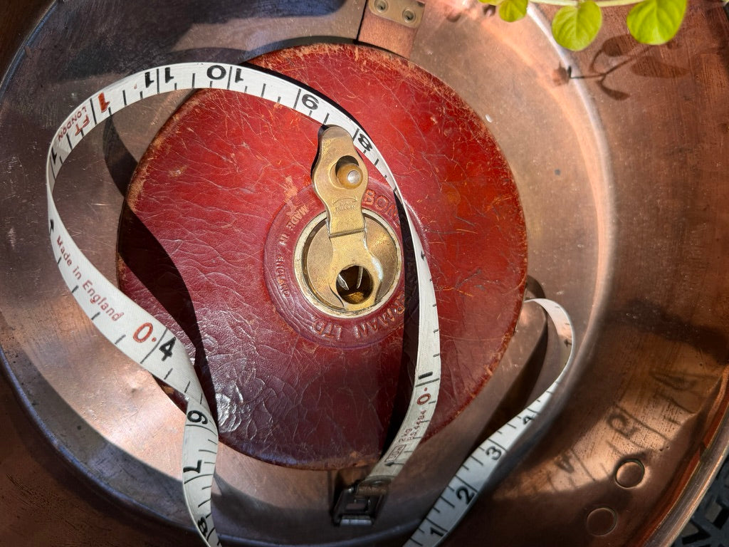 Antique 100-Foot Leather Measuring Tape Rabone Chesterman Ltd. | Made in England