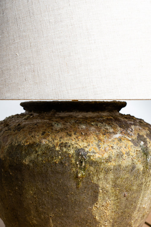 Antique Earthenware Water Jug Lamp