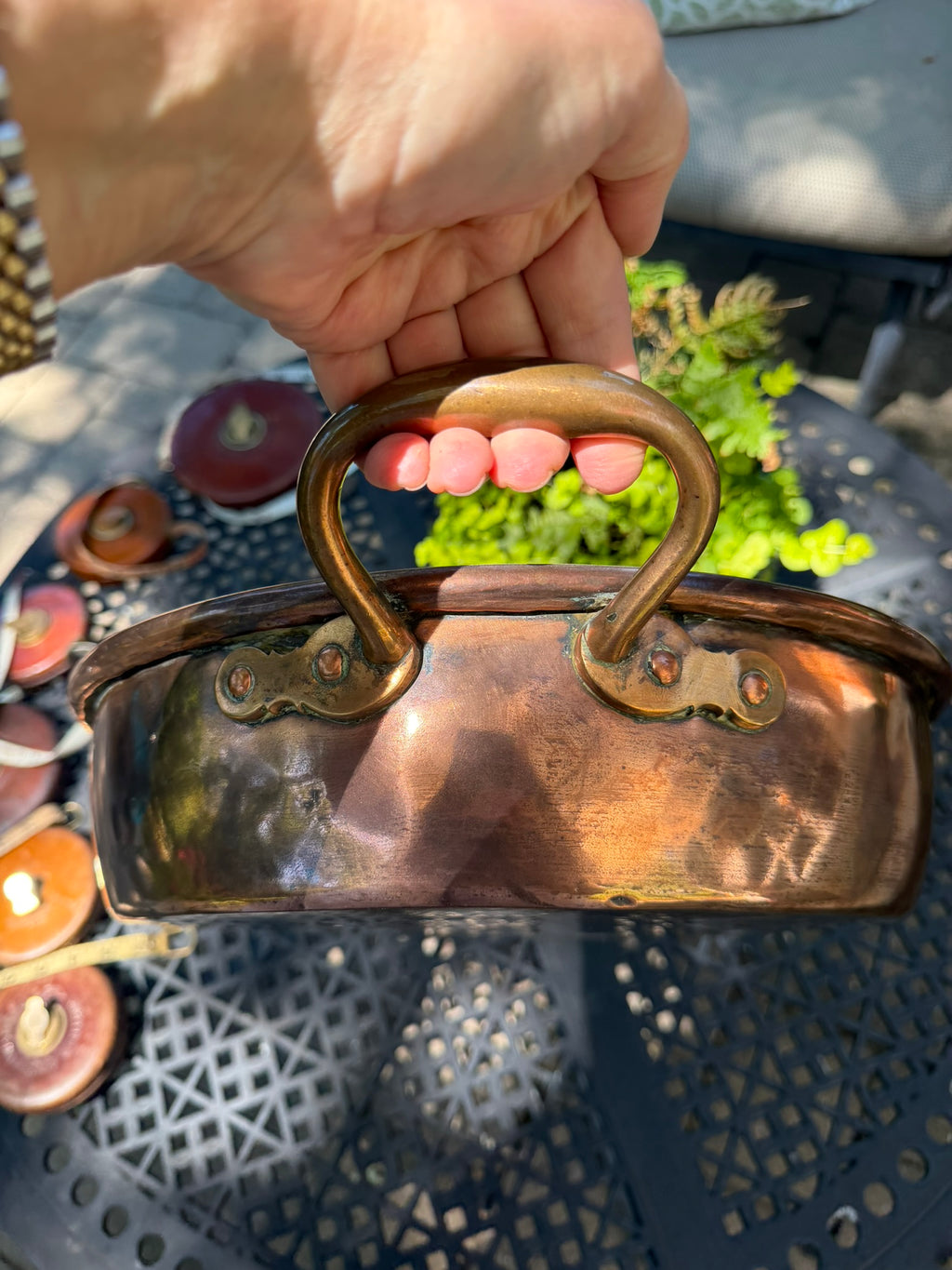 Vintage English Copper Jam Pan by Benham & Froud