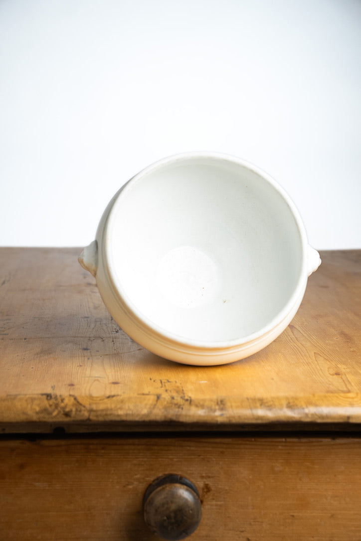 French Ironstone Soupière with Lion Head Handles