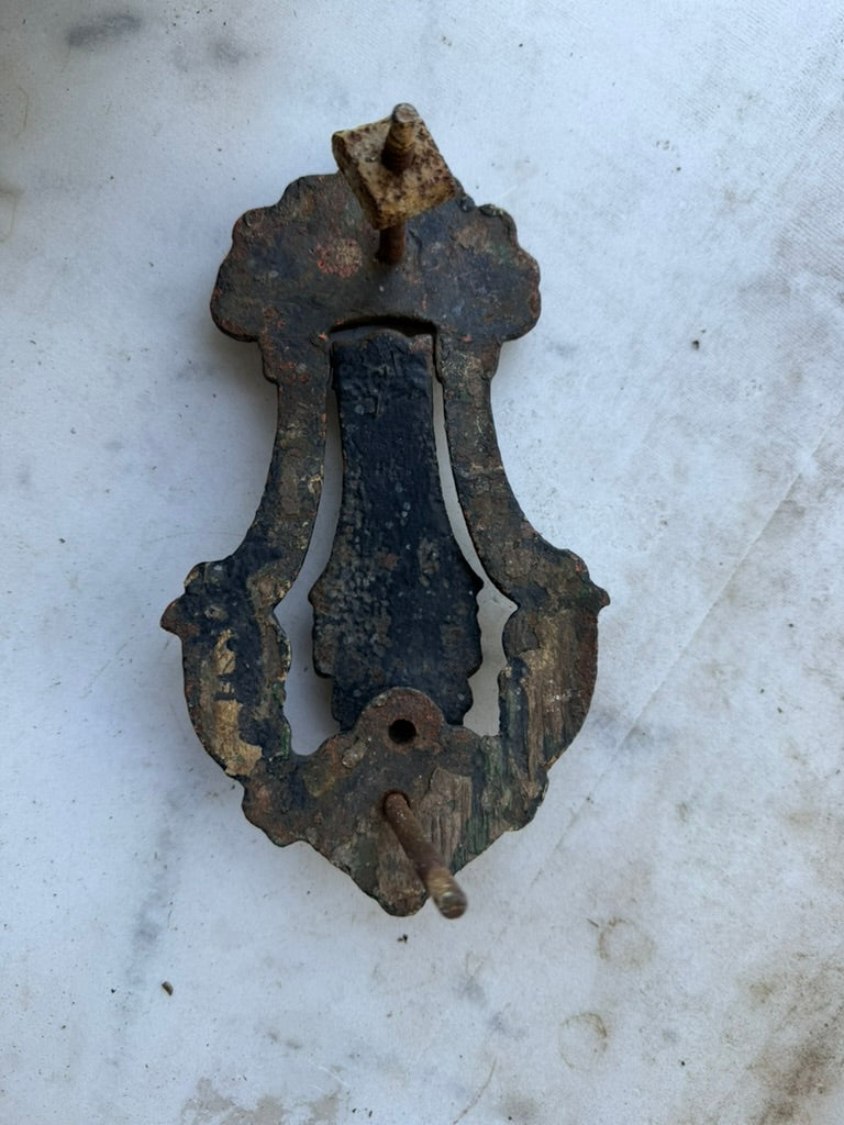 Antique English Cast Iron Door Knocker
