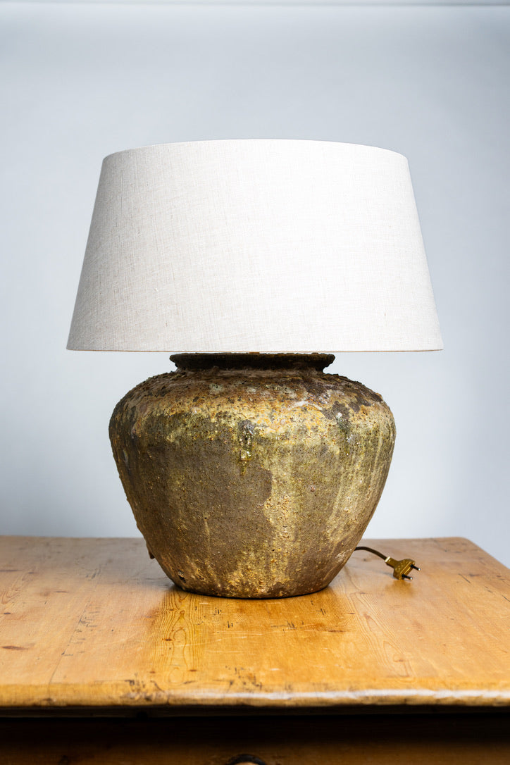 Antique Earthenware Water Jug Lamp