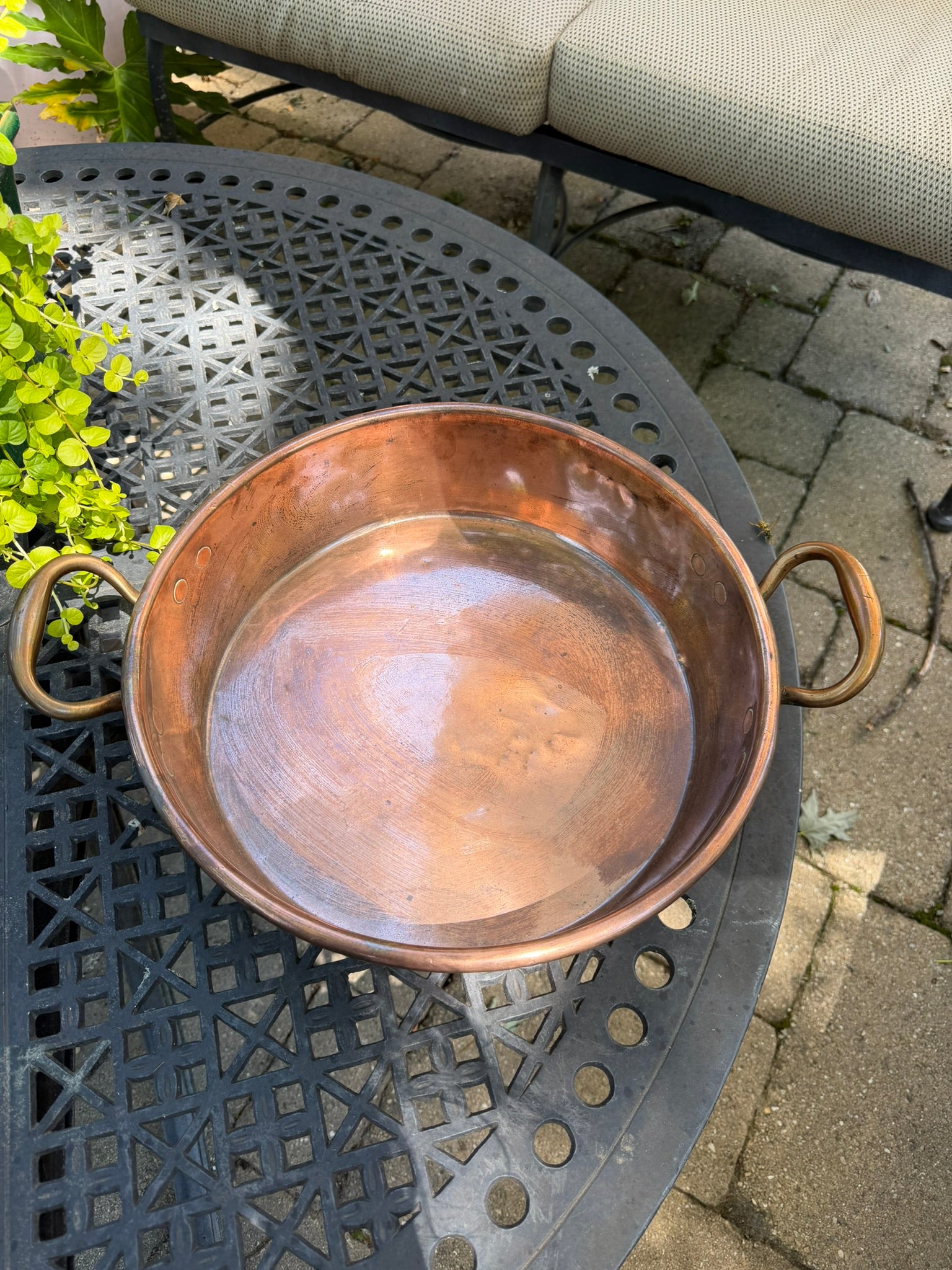 Vintage English Copper Jam Pan by Benham & Froud