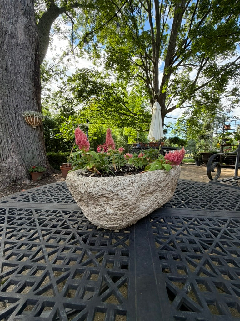 Antique Stone Garden Planter