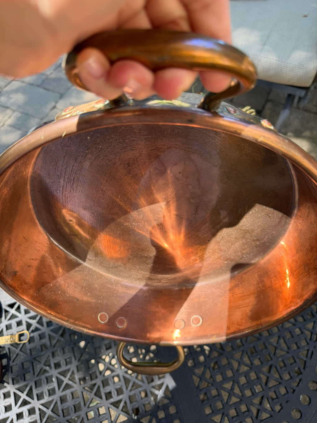 Vintage English Copper Jam Pan by Benham & Froud