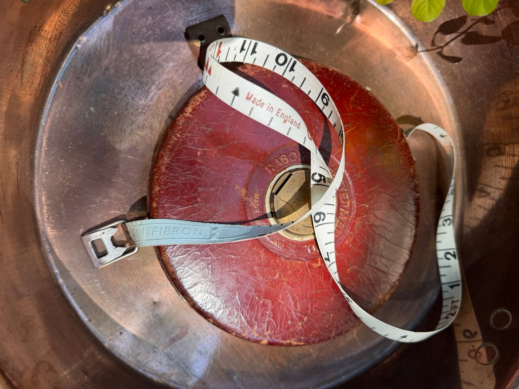 Antique 100-Foot Leather Measuring Tape Rabone Chesterman Ltd. | Made in England