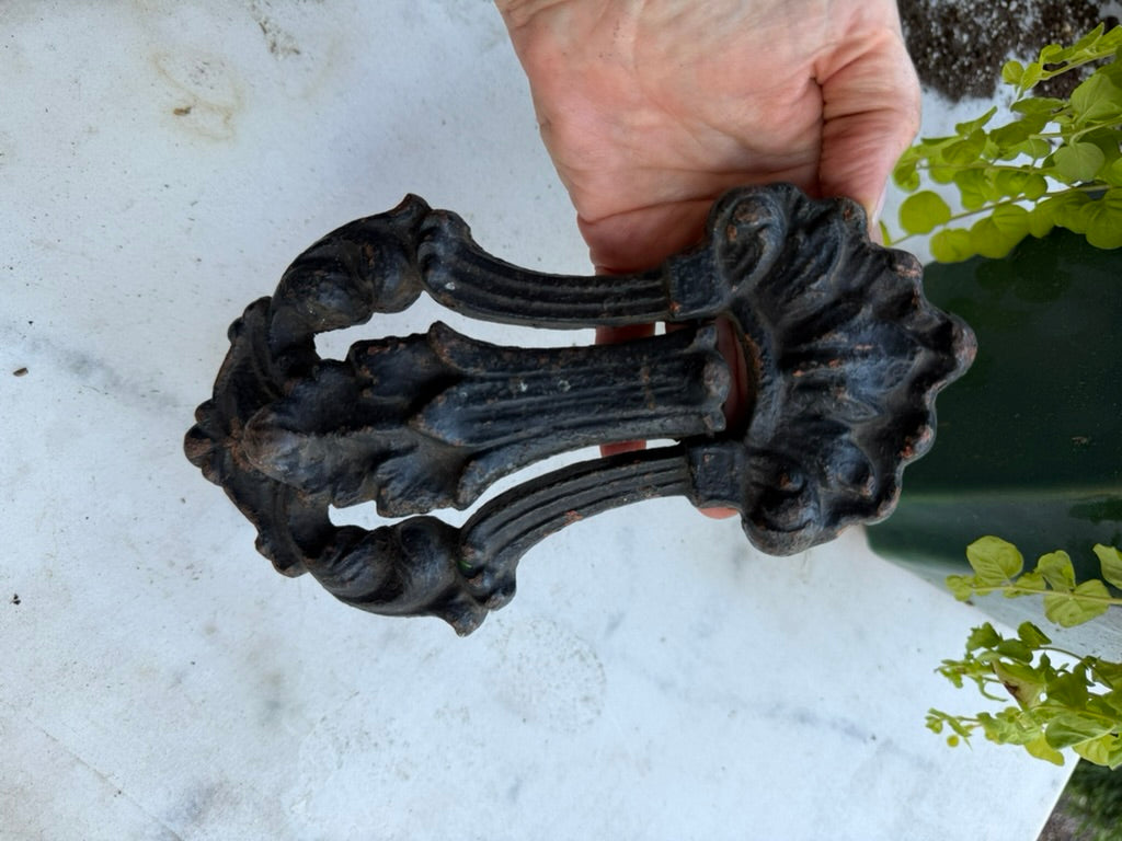 Antique English Cast Iron Door Knocker
