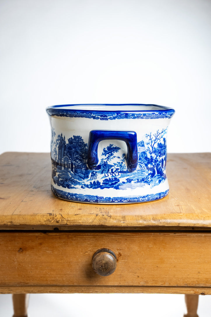 Vintage English Blue & White Ironstone Chinoiserie Transferware