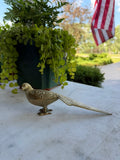 Vintage Solid Brass Pheasant