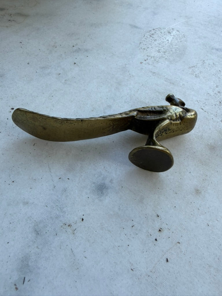 Vintage Solid Brass Peacock