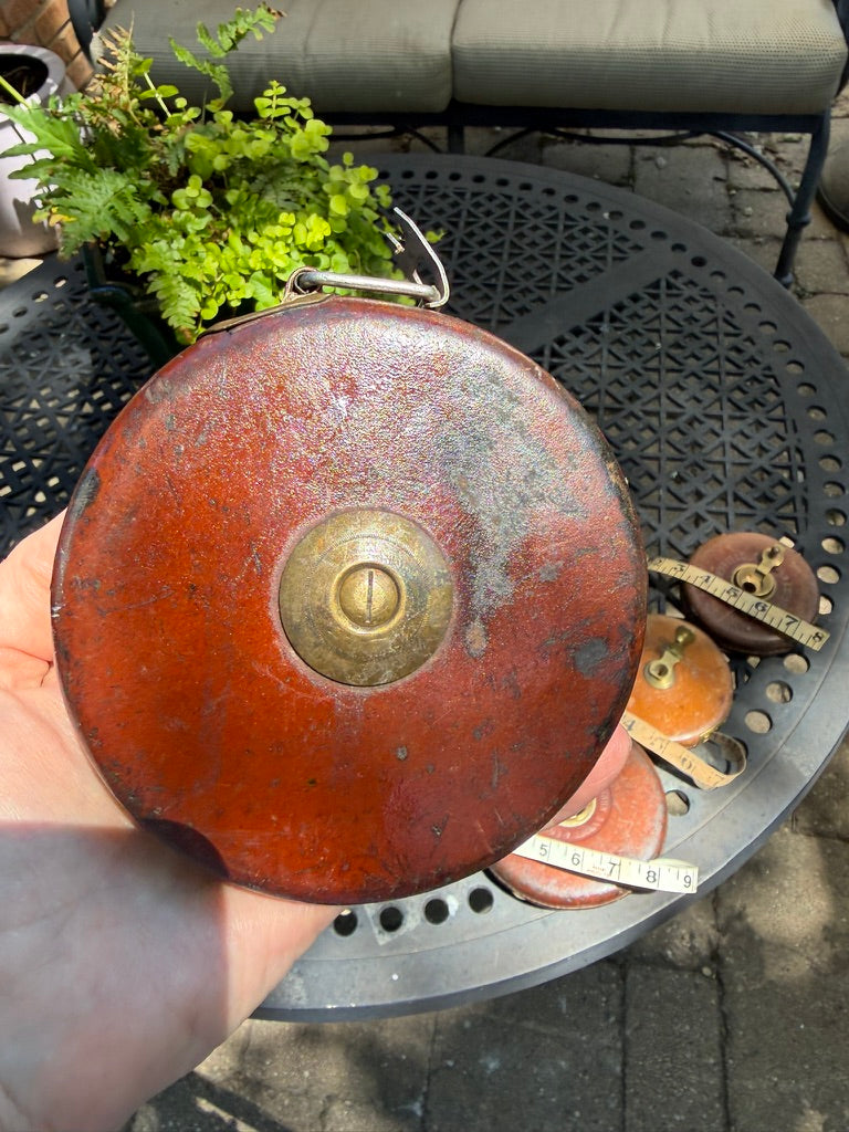 Vintage English Leather Tape Measure